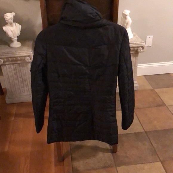 Laundry By Shelli Segal Plum Puffer Jacket Hood M - Picture 4 of 8